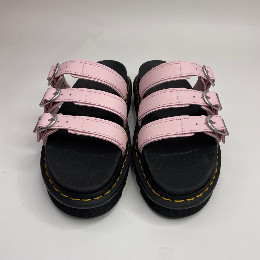 Dr. Martens Blaire Platform Slides Sandals “Pink Black” AW004 2023 - Picture 2 of 4